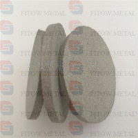 Artificial cardiopulmonary oxygenator titanium foam plate