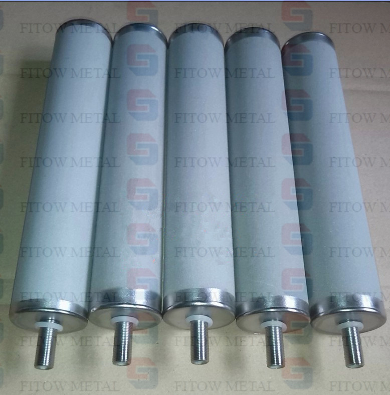 Titanium microporous sintered filter cartridge