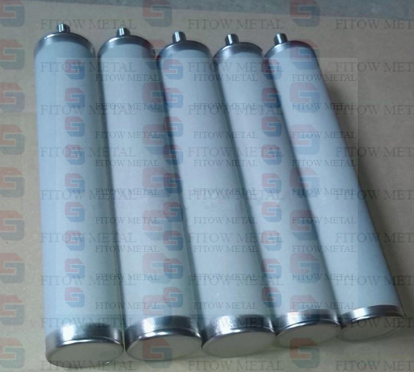 Titanium microporous sintered filter cartridge