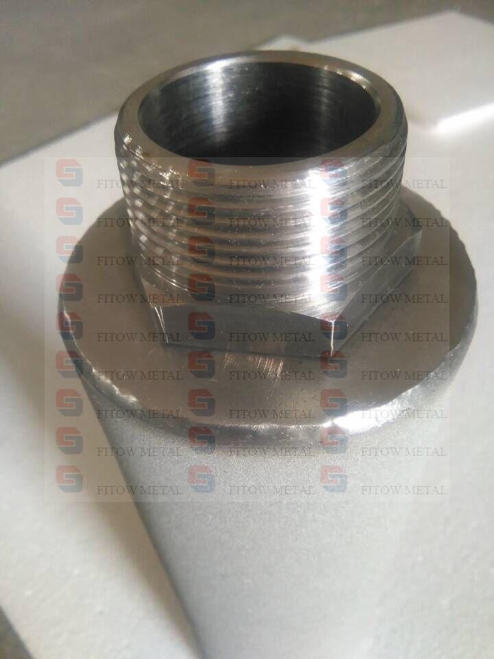 SS316L Porous stainless steel Sintered filter tube OD80*3*250 