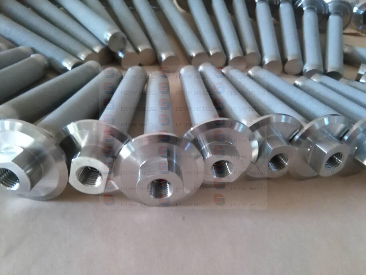 Carbonation Stone , Tri Clamp 1.5 in. x 12 in. w/ 1/4 in. NPT - SS316