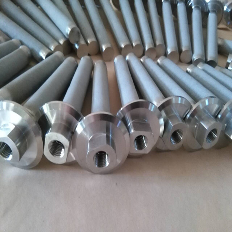 Carbonation Stone , Tri Clamp 1.5 in. x 12 in. w/ 1/4 in. NPT - SS316