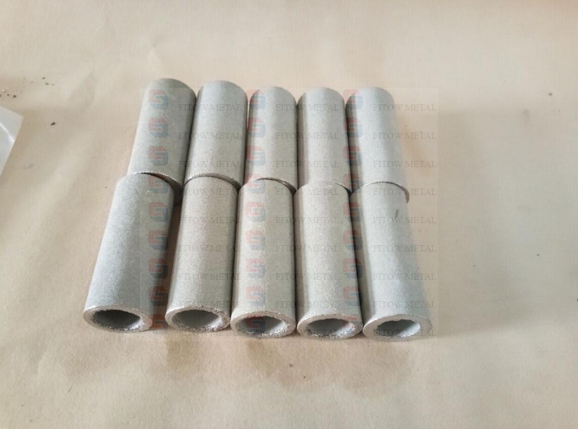 Sintered porous stainless steel strainer pipe OD20*ID14*L50mm