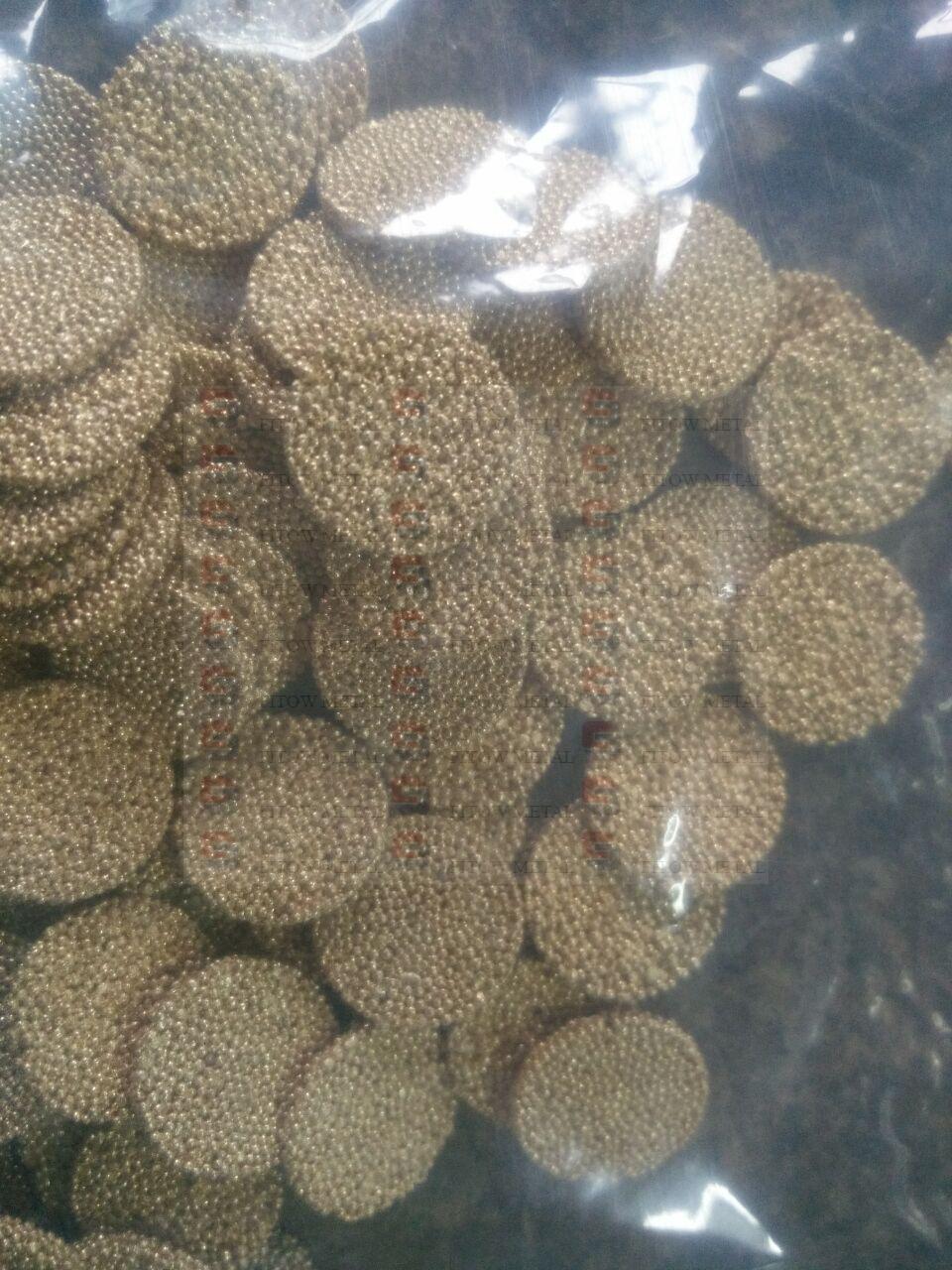 sintered powder bronze filter disc od15*1.5