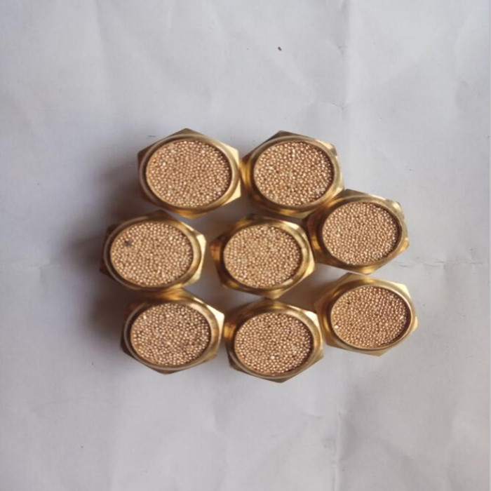 sintered bronze exhaust silencer 1/4